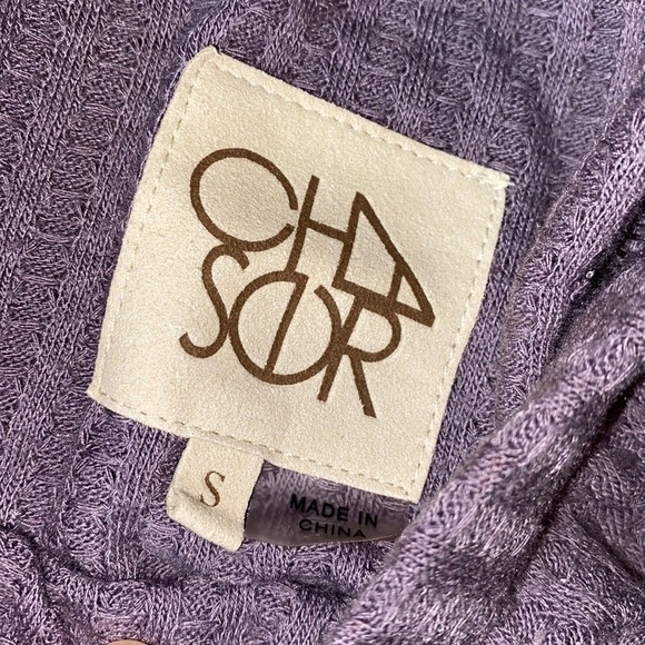 Chaser‎ weave knit long sleeve small stretch button wrist detail - Picture 3 of 5